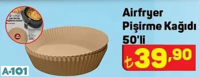AİRFRYER PİŞİRME KAĞIDI 50'Lİ AİRFRYER PİŞİRME KAĞIDI 50'Lİ